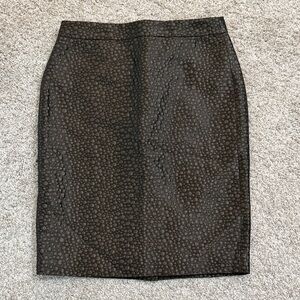 J. Crew Textured Black Pencil Skirt